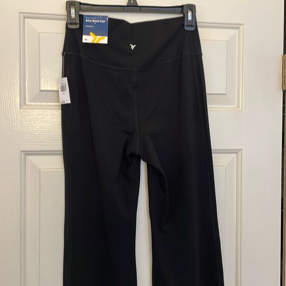 Old Navy new extra high rise slim bootcut black pants sz Medium